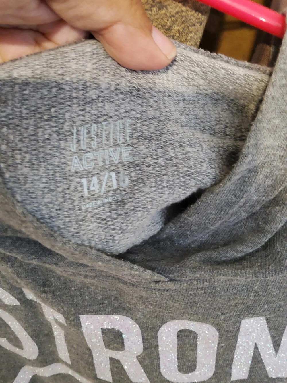 Justice cropped gray